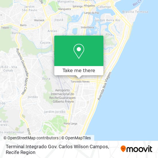 Mapa Terminal Integrado Gov. Carlos Wilson Campos