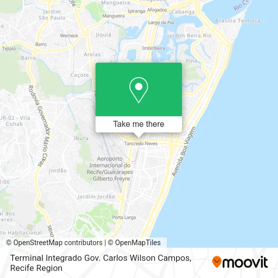 Terminal Integrado Gov. Carlos Wilson Campos map