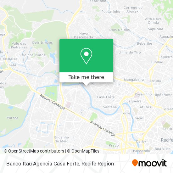 Banco Itaú Agencia Casa Forte map