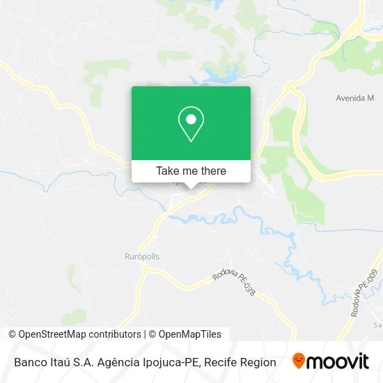 Banco Itaú S.A. Agência Ipojuca-PE map