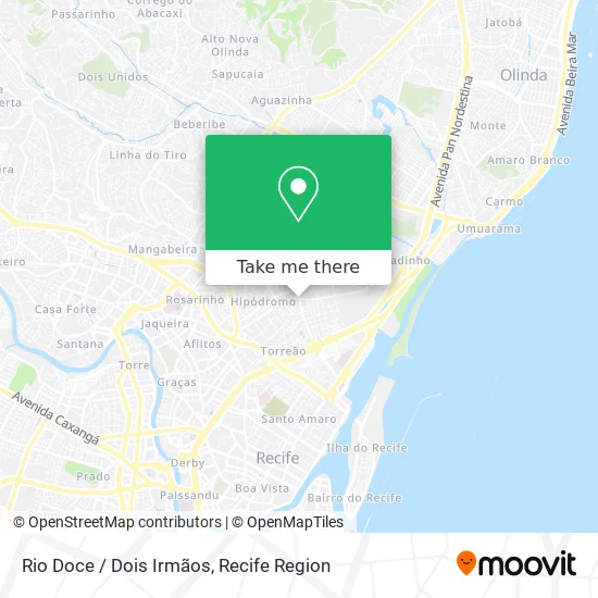 Rio Doce / Dois Irmãos map