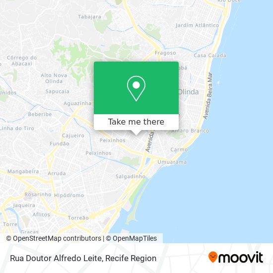 Rua Doutor Alfredo Leite map