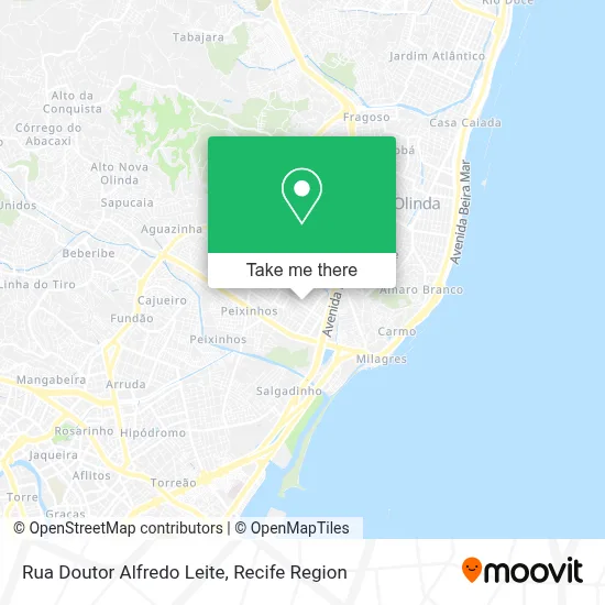 Rua Doutor Alfredo Leite map