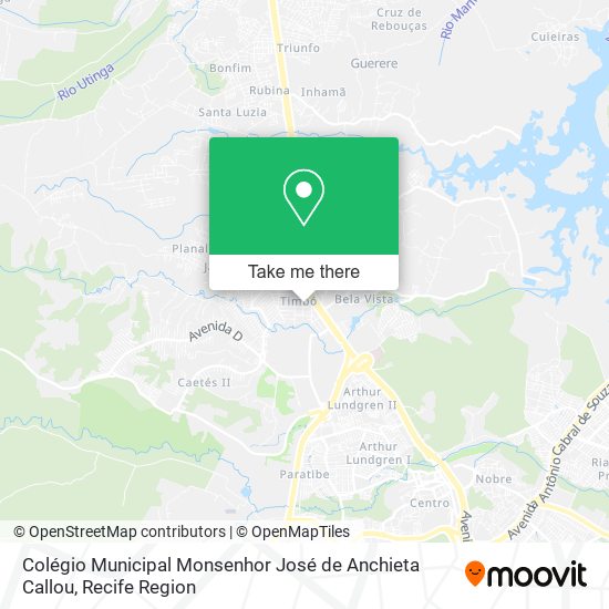 Colégio Municipal Monsenhor José de Anchieta Callou map
