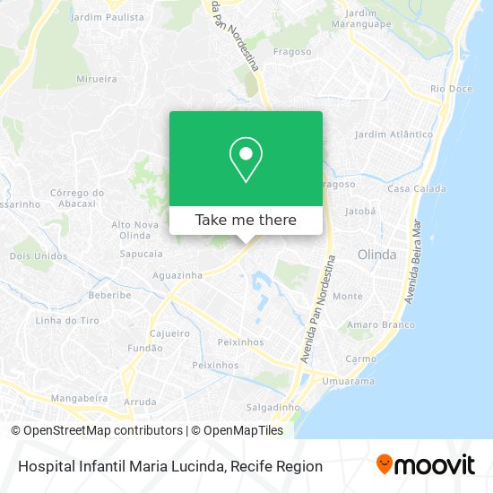 Hospital Infantil Maria Lucinda map
