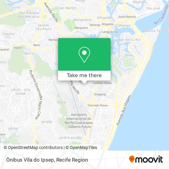 Ônibus Vila do Ipsep map