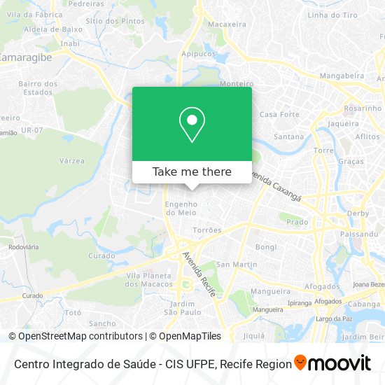 Centro Integrado de Saúde - CIS UFPE map