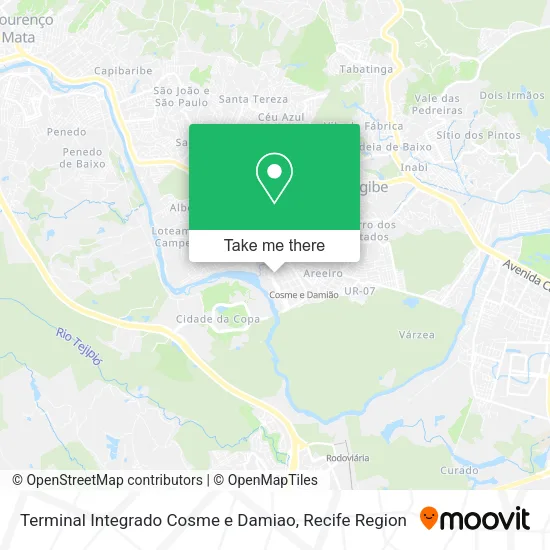 Terminal Integrado Cosme e Damiao map