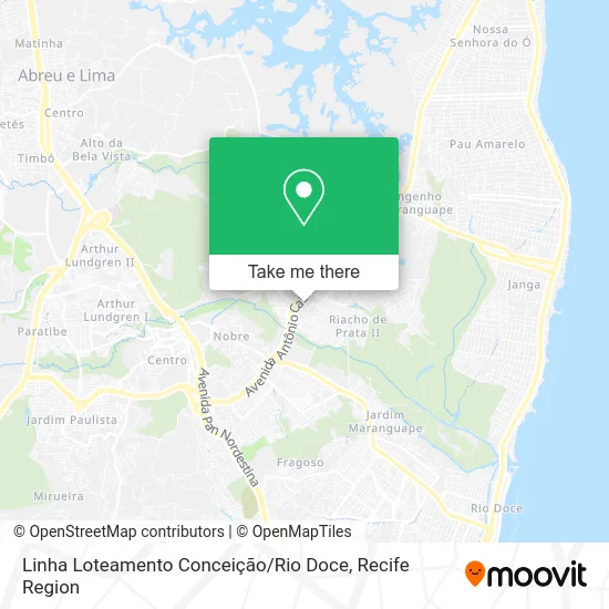 Linha Loteamento Conceição / Rio Doce map