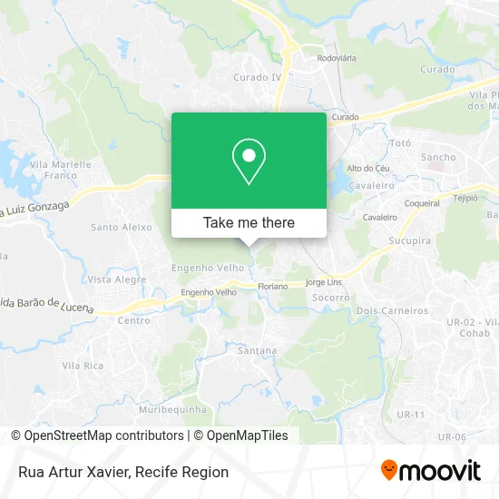 Rua Artur Xavier map