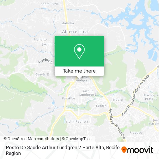 Posto De Saúde Arthur Lundgren 2 Parte Alta map