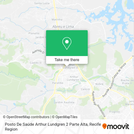 Posto De Saúde Arthur Lundgren 2 Parte Alta map