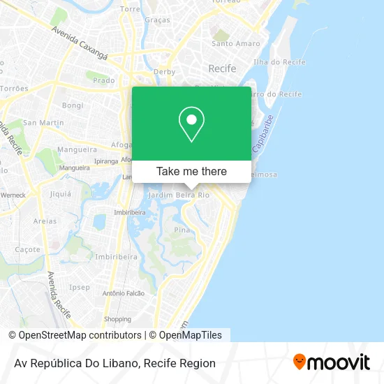 Av República Do Libano map