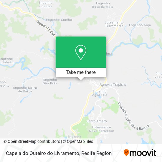 Capela do Outeiro do Livramento map