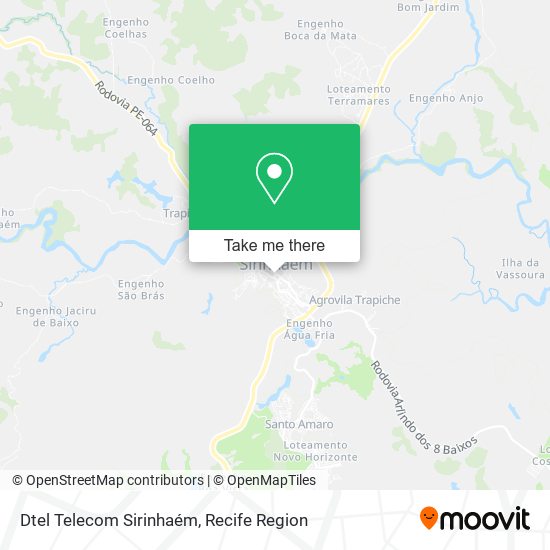 Dtel Telecom Sirinhaém map