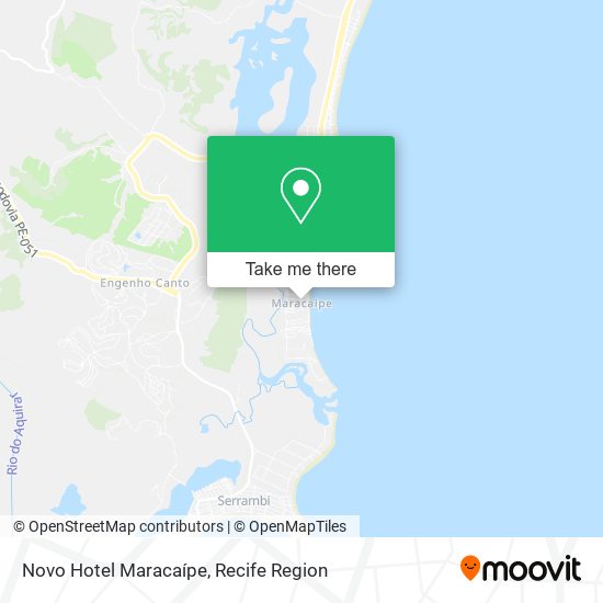 Novo Hotel Maracaípe map