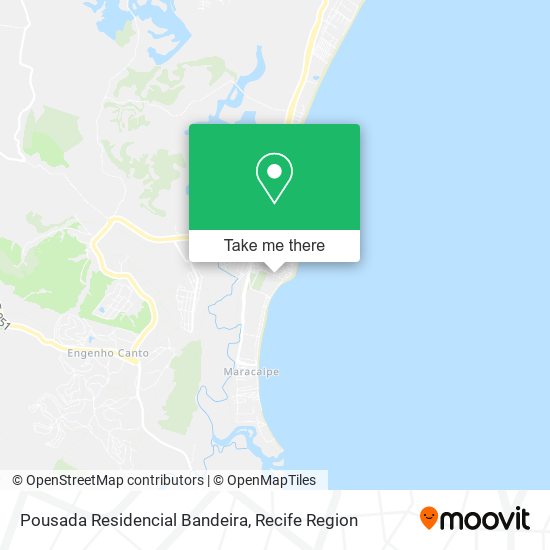 Pousada Residencial Bandeira map