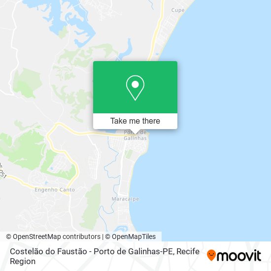 Mapa Costelão do Faustão - Porto de Galinhas-PE