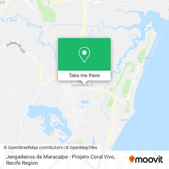 Mapa Jangadeiros de Maracaipe - Projeto Coral Vivo