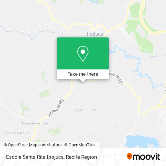 Escola Santa Rita Ipojuca map
