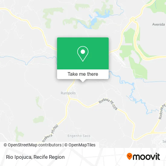 Rio Ipojuca map