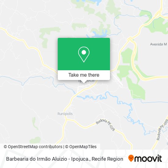Barbearia do Irmão Aluizio - Ipojuca. map