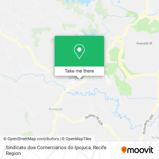 Sindicato dos Comerciários do Ipojuca map