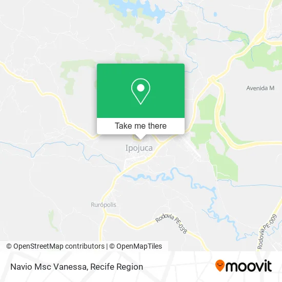 Navio Msc Vanessa map