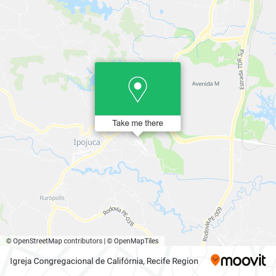Igreja Congregacional de Califórnia map