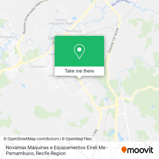 Novamax Máquinas e Equipamentos Eireli Me - Pernambuco map