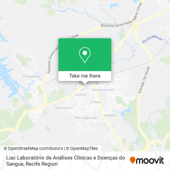 Liac Laboratório de Análises Clínicas e Doenças do Sangue map