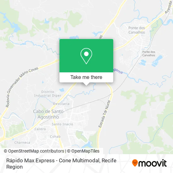 Rápido Max Express - Cone Multimodal map