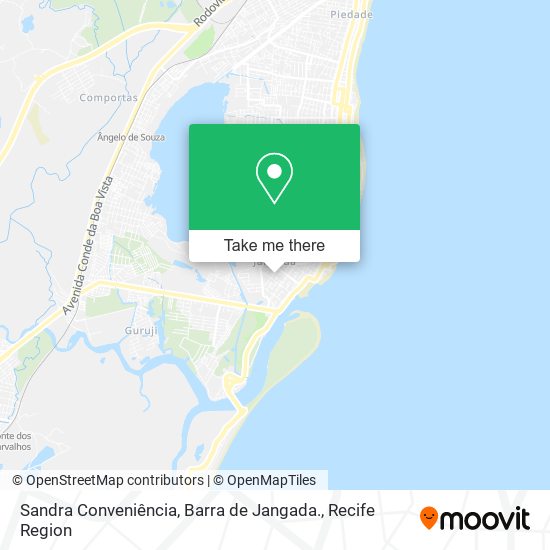 Sandra Conveniência, Barra de Jangada. map