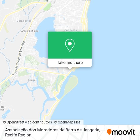 Associação dos Moradores de Barra de Jangada map