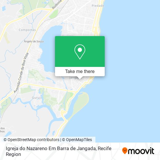 Igreja do Nazareno Em Barra de Jangada map