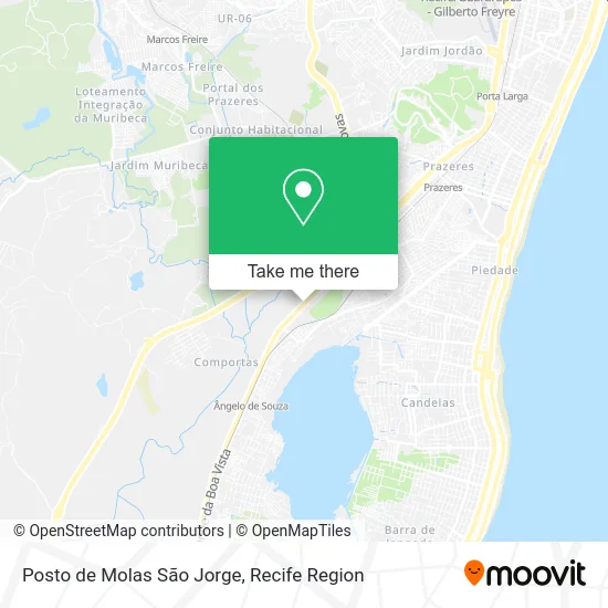 Posto de Molas São Jorge map
