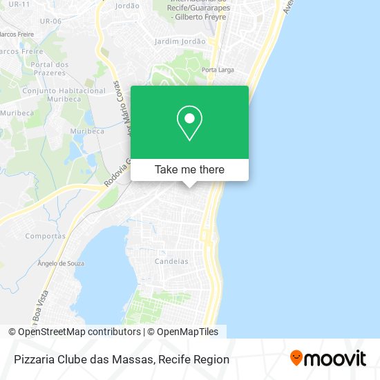 Pizzaria Clube das Massas map