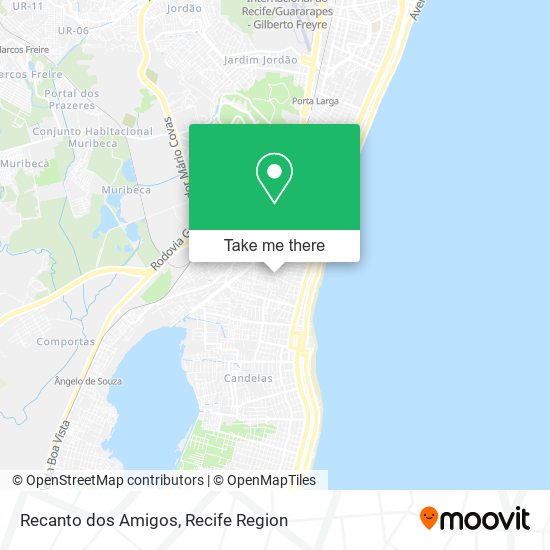 Recanto dos Amigos map