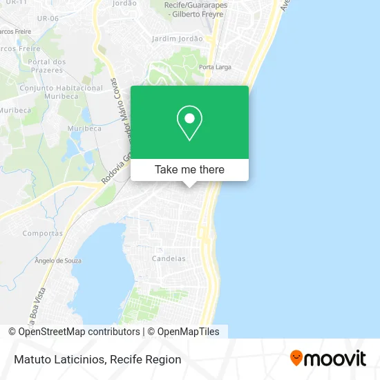 Matuto Laticinios map