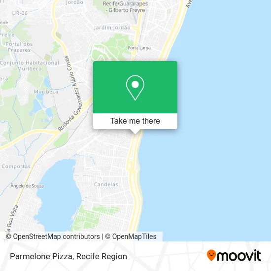 Parmelone Pizza map