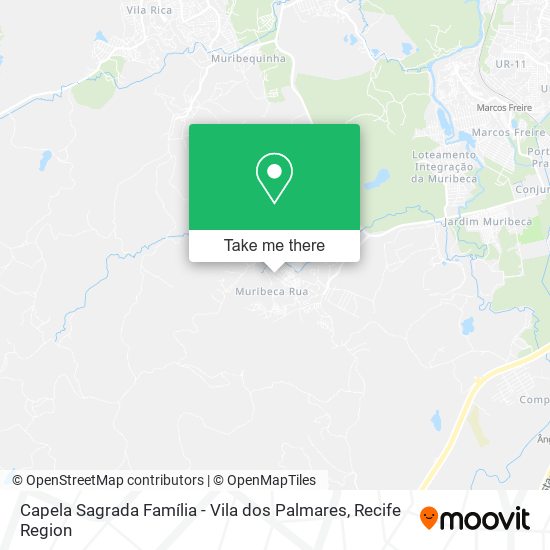 Capela Sagrada Família - Vila dos Palmares map