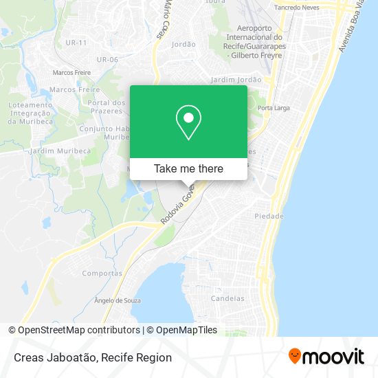 Creas Jaboatão map