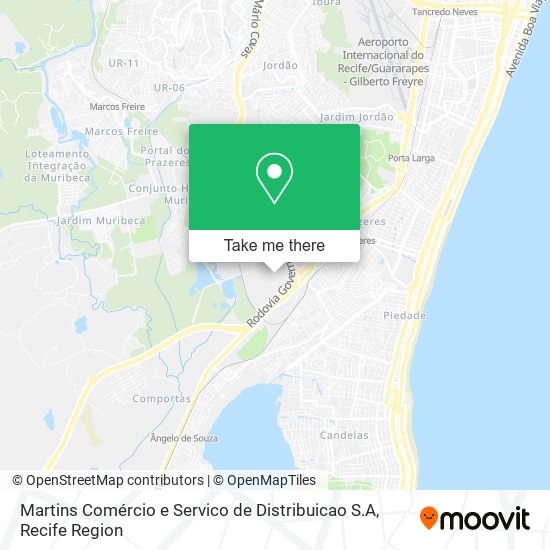 Martins Comércio e Servico de Distribuicao S.A map