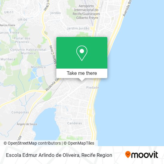 Mapa Escola Edmur Arlindo de Oliveira