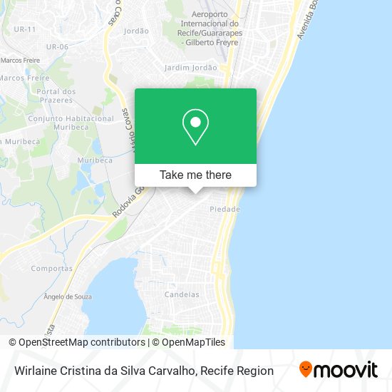 Wirlaine Cristina da Silva Carvalho map