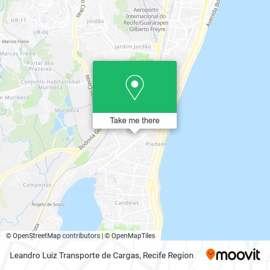 Leandro Luiz Transporte de Cargas map