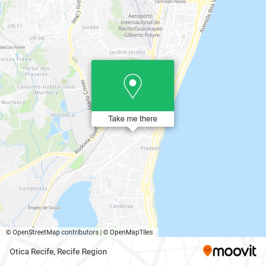 Otica Recife map