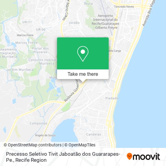 Mapa Precesso Seletivo Tivit Jaboatão dos Guararapes-Pe.