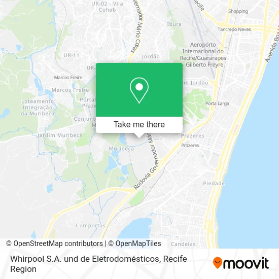 Whirpool S.A. und de Eletrodomésticos map