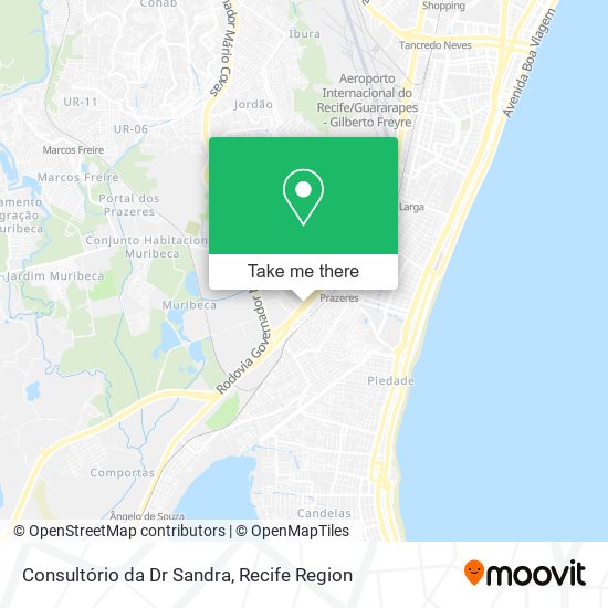 Consultório da Dr Sandra map